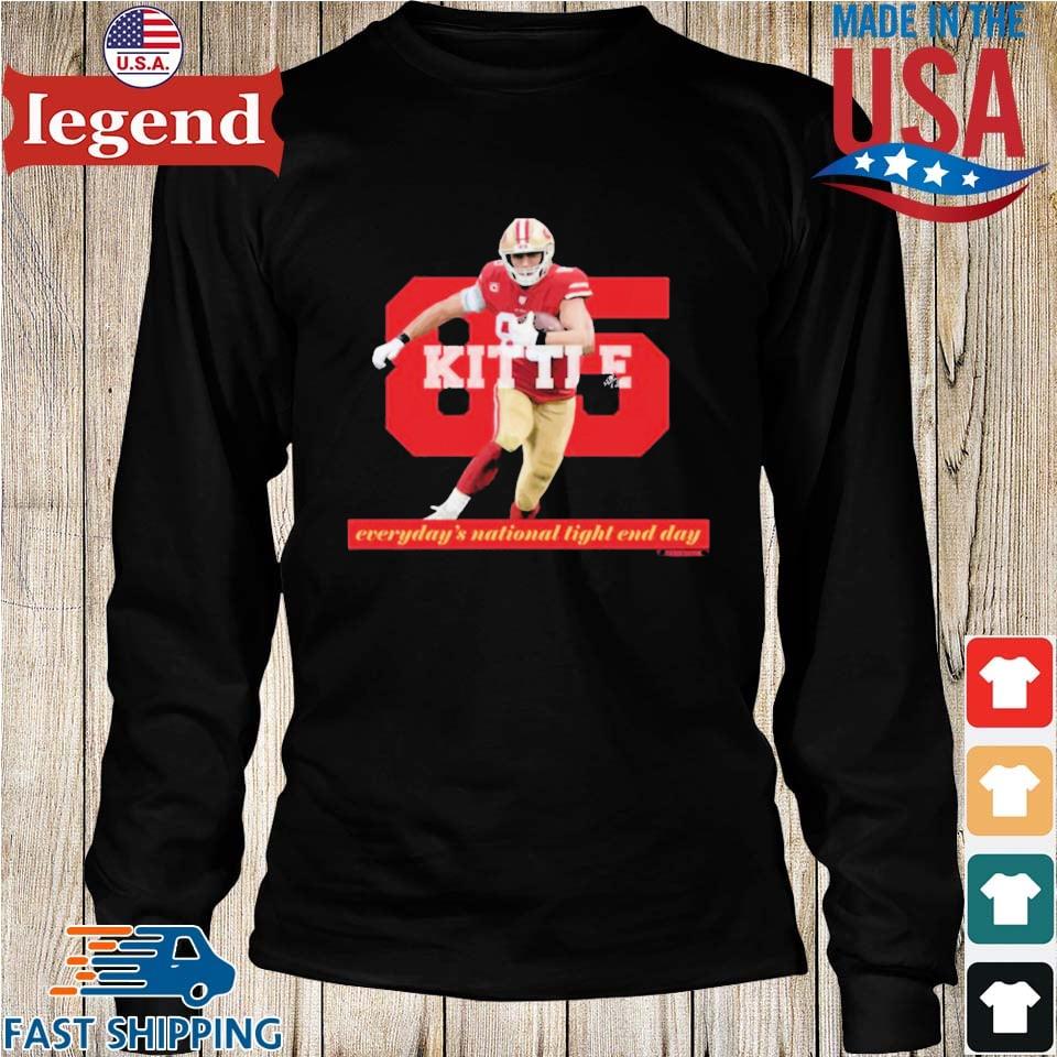 Thunderborne George Kittle 85 - SF Niners - National Tight End Day (Single Sided Design) Long Sleeve T-Shirt