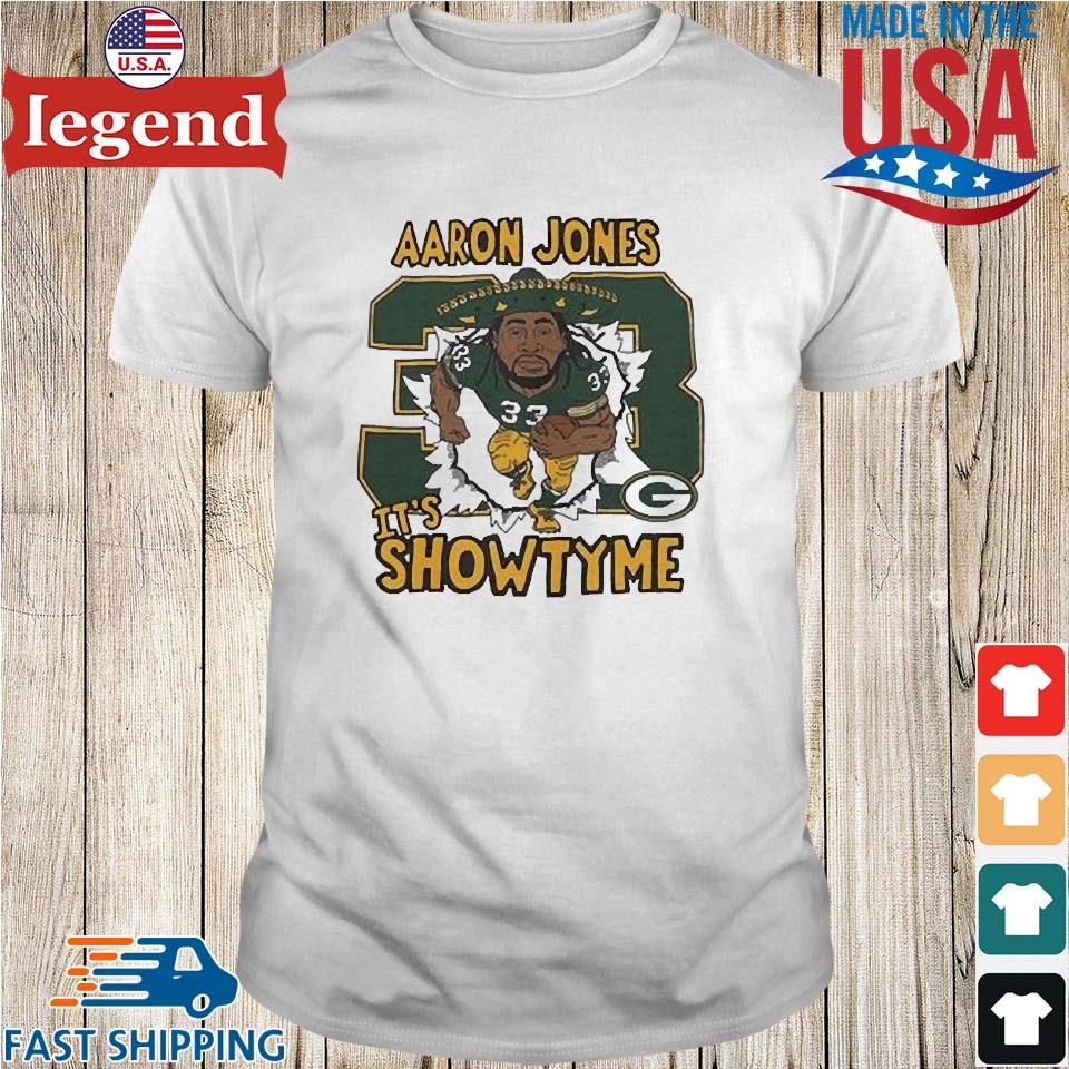 Green Bay Packers #33 Jones It's Showtyme T-shirt,Sweater, Hoodie, And Long  Sleeved, Ladies, Tank Top