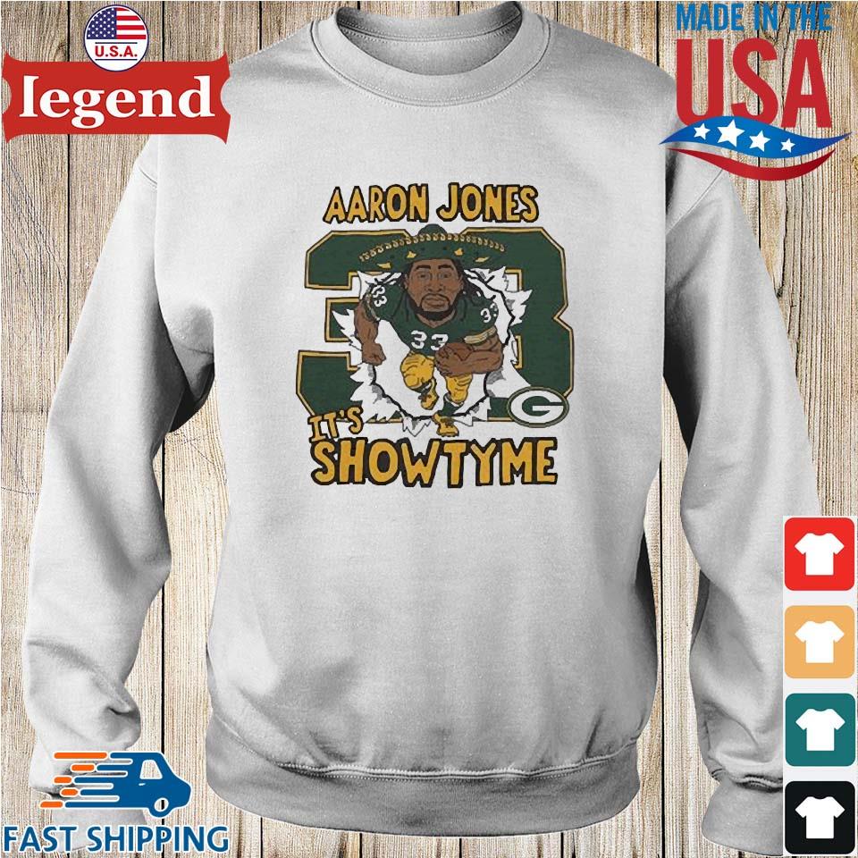 Green Bay Packers #33 Jones It's Showtyme T-shirt,Sweater, Hoodie, And Long  Sleeved, Ladies, Tank Top