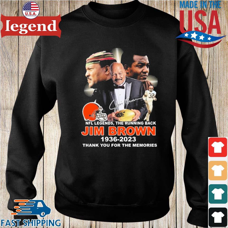 Jim Brown Cleveland Browns 1936 2023 signature The Legend shirt