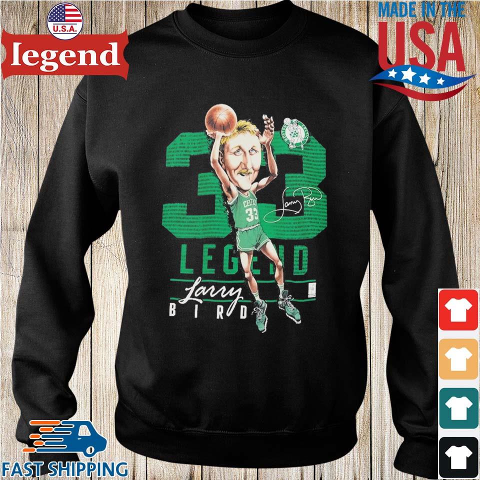 Larry bird boston celtics mitchell & ness hardwood classics caricature shirt,  hoodie, sweater, long sleeve and tank top