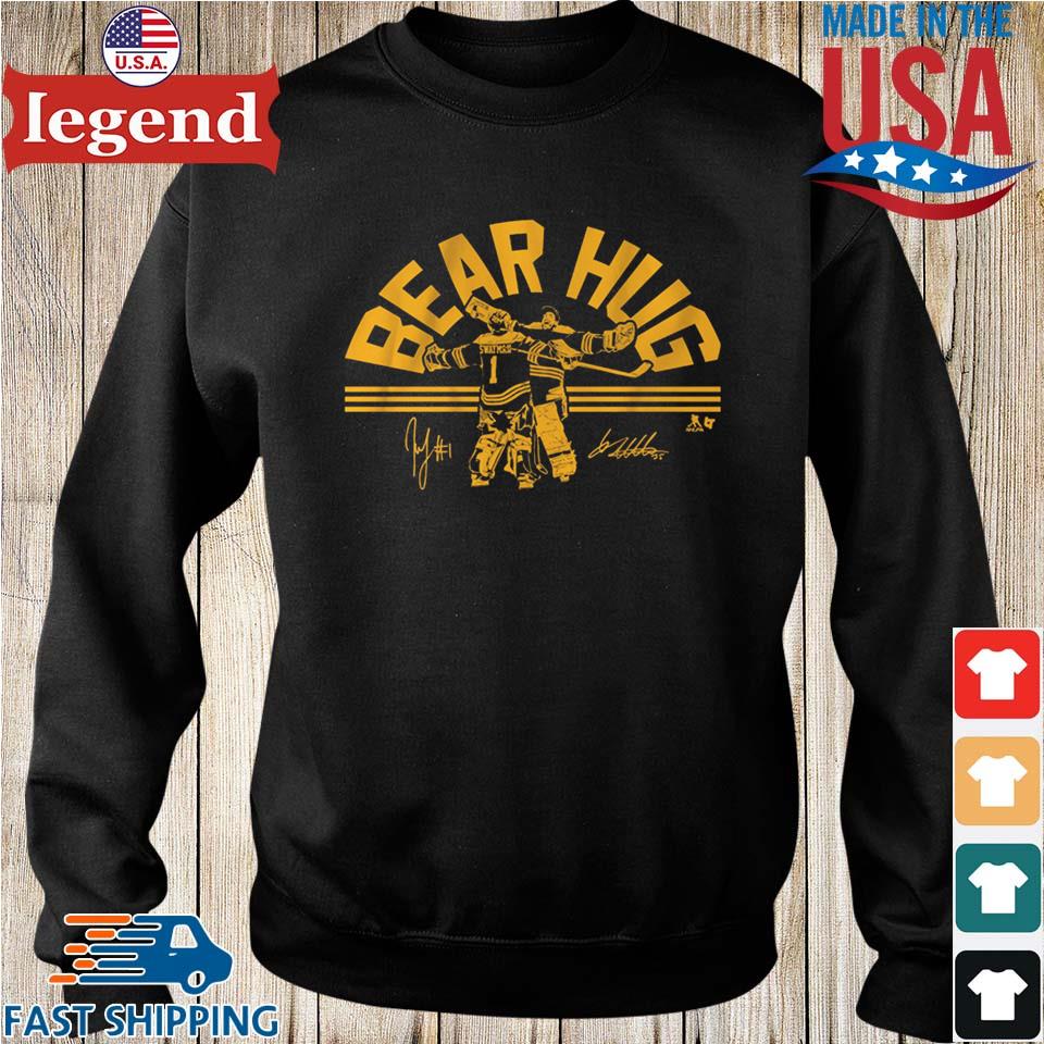 Nice Bruins Goalie Bear Hug Fashionable T-shirt