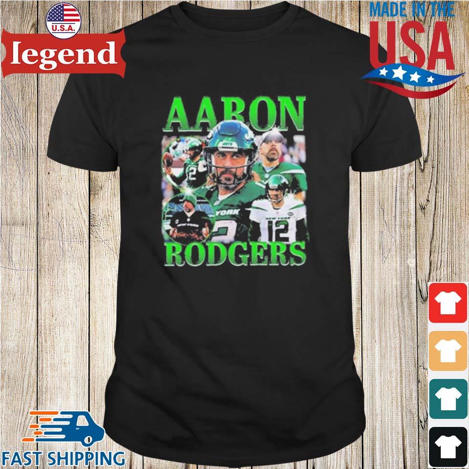 Nfl Aaron Rodgers Classic 90s Graphic Tee New York Jets Shirt