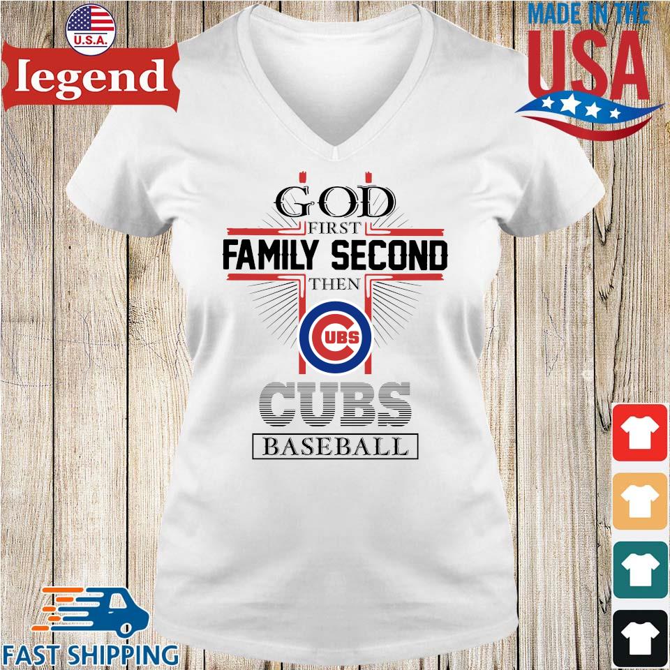 God first family second then Cubs Baseball 2023 shirt, hoodie