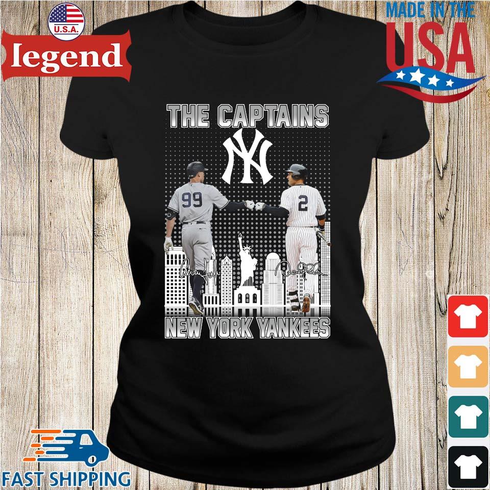 Original The Captain Derek Jeter And Aaron Judge New York Yankees  Signatures 2023 T-shirt,Sweater, Hoodie, And Long Sleeved, Ladies, Tank Top