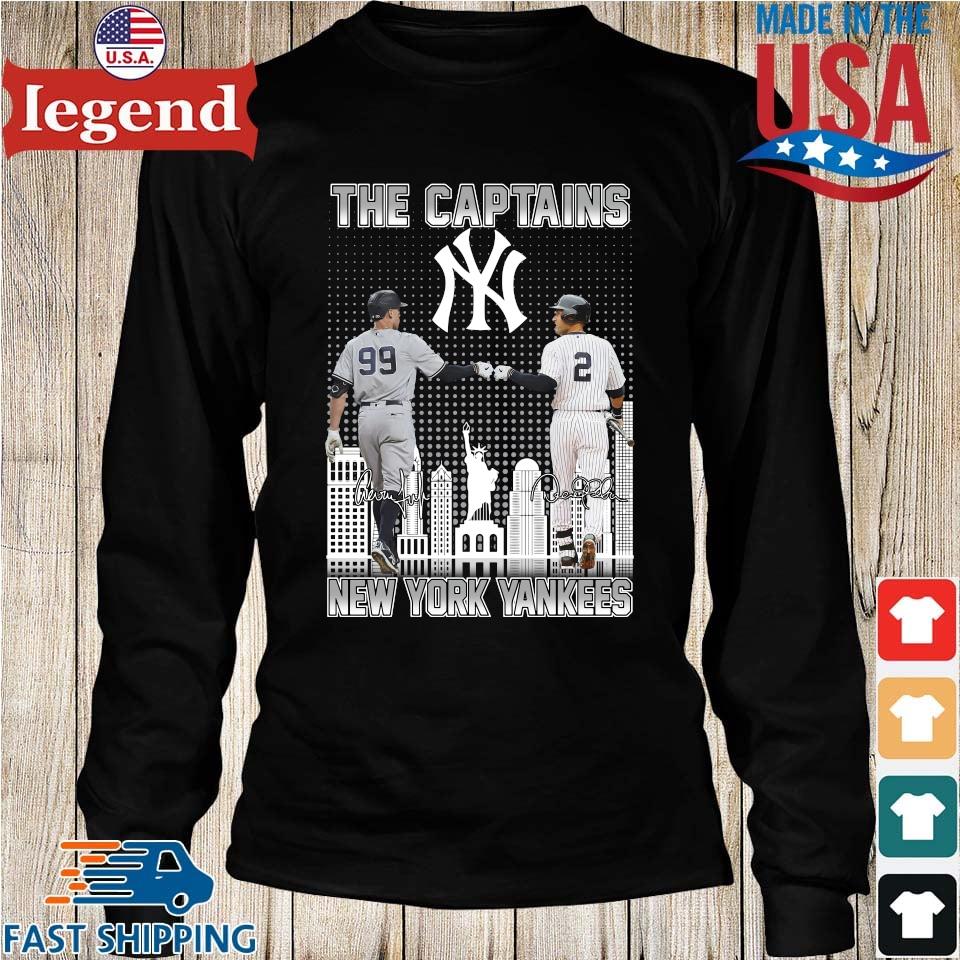 Original The Captain Derek Jeter And Aaron Judge New York Yankees  Signatures 2023 T-shirt,Sweater, Hoodie, And Long Sleeved, Ladies, Tank Top