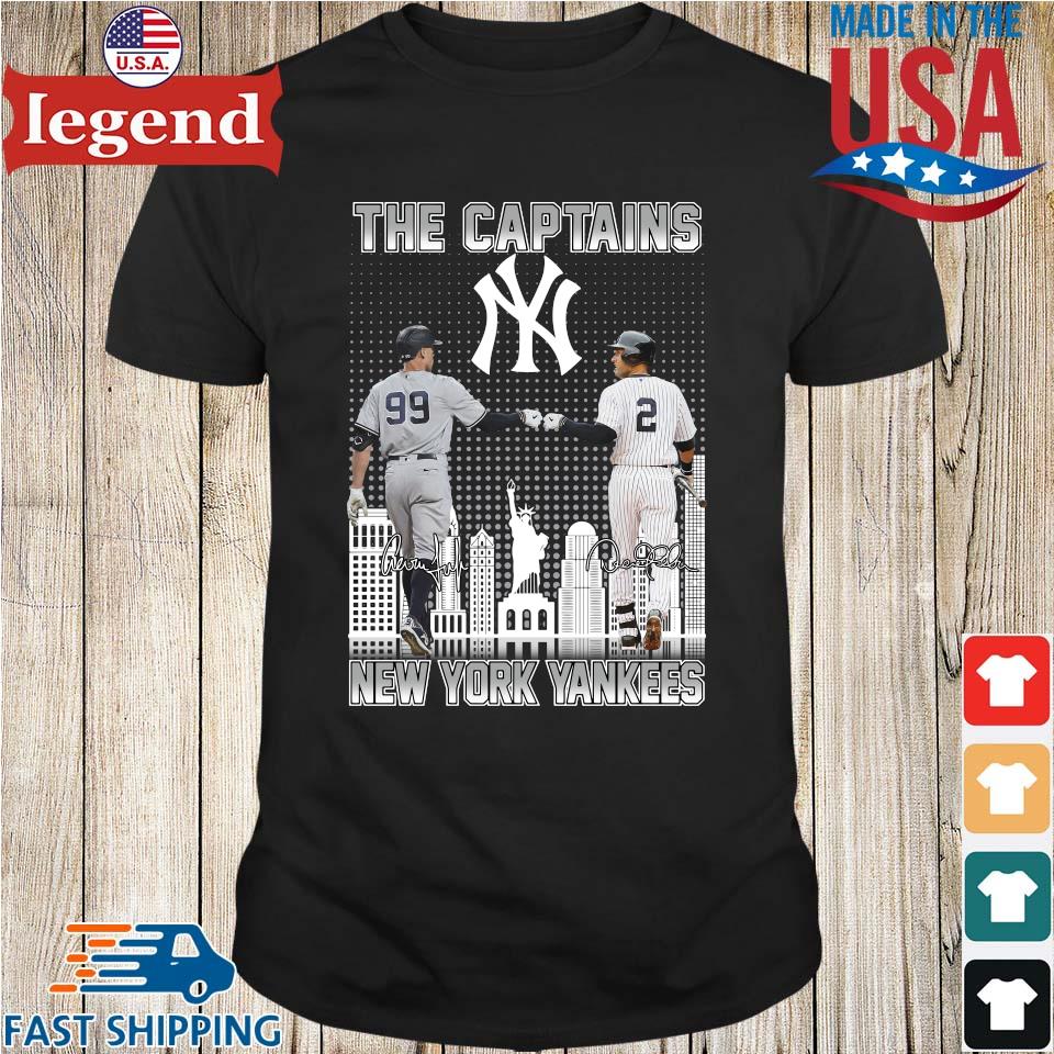 New York Yankees Derek Jeter and Aaron Judge captain signatures