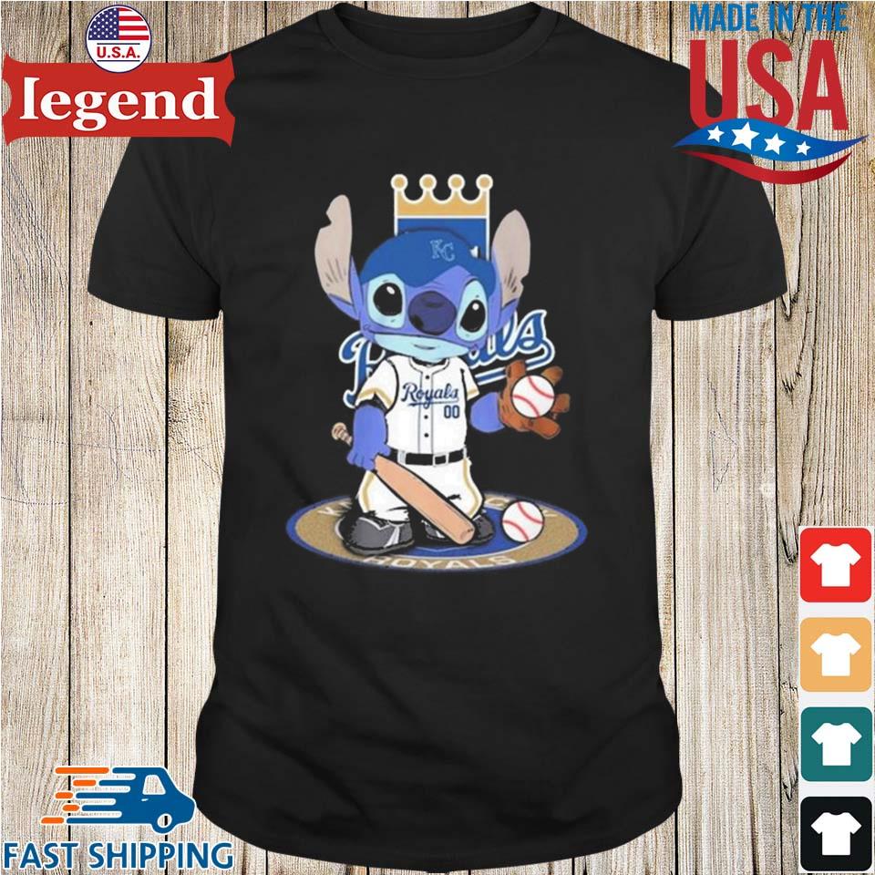 Stitch Kansas City Royals Baseball Logo 2023 Shirt