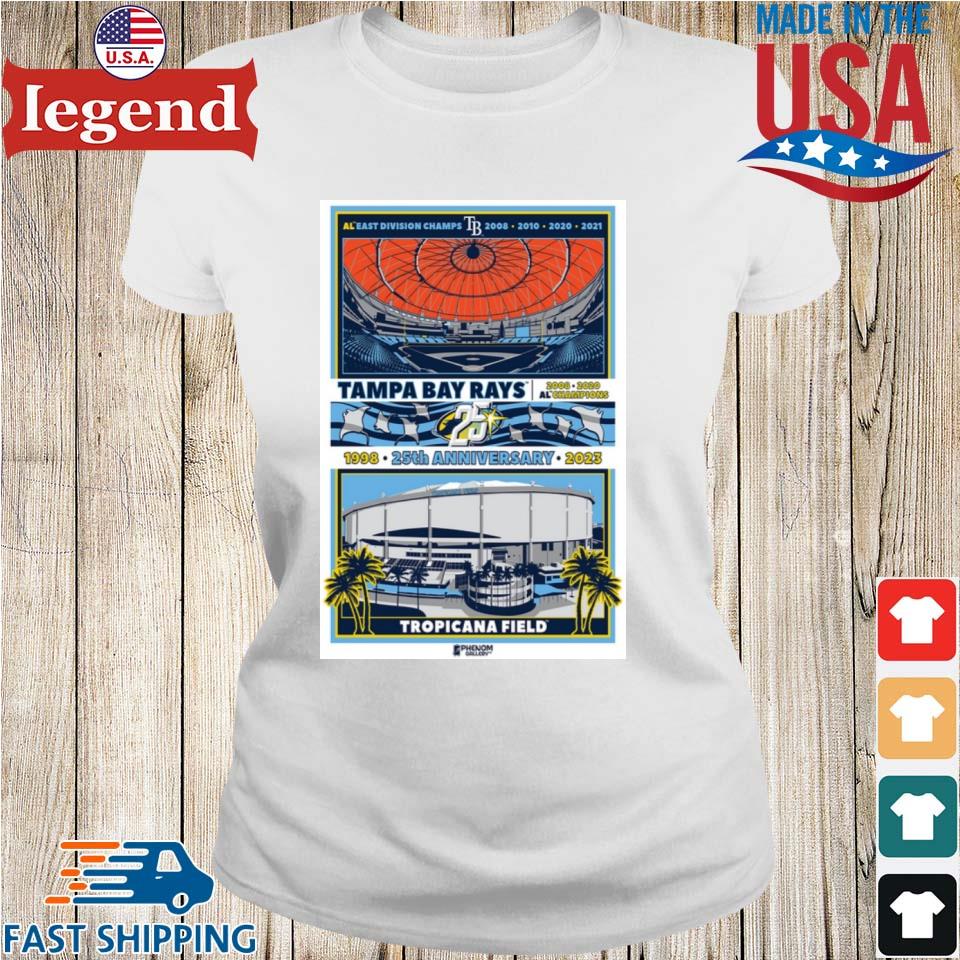 Tampa Bay Rays 25th Anniversary 1998-2023 Tropicana Field Shirt, hoodie,  sweater, long sleeve and tank top