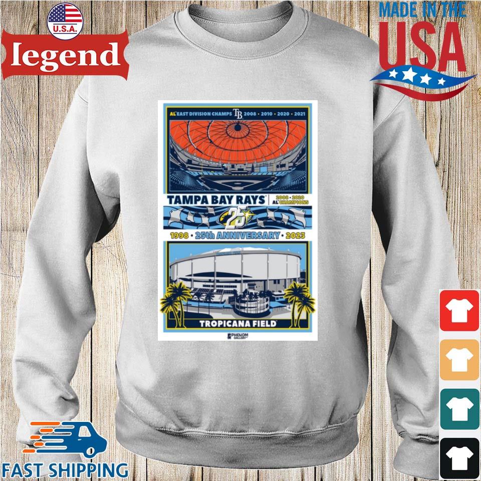 Tampa Bay Rays 25th anniversary 2023 season logo shirt, hoodie