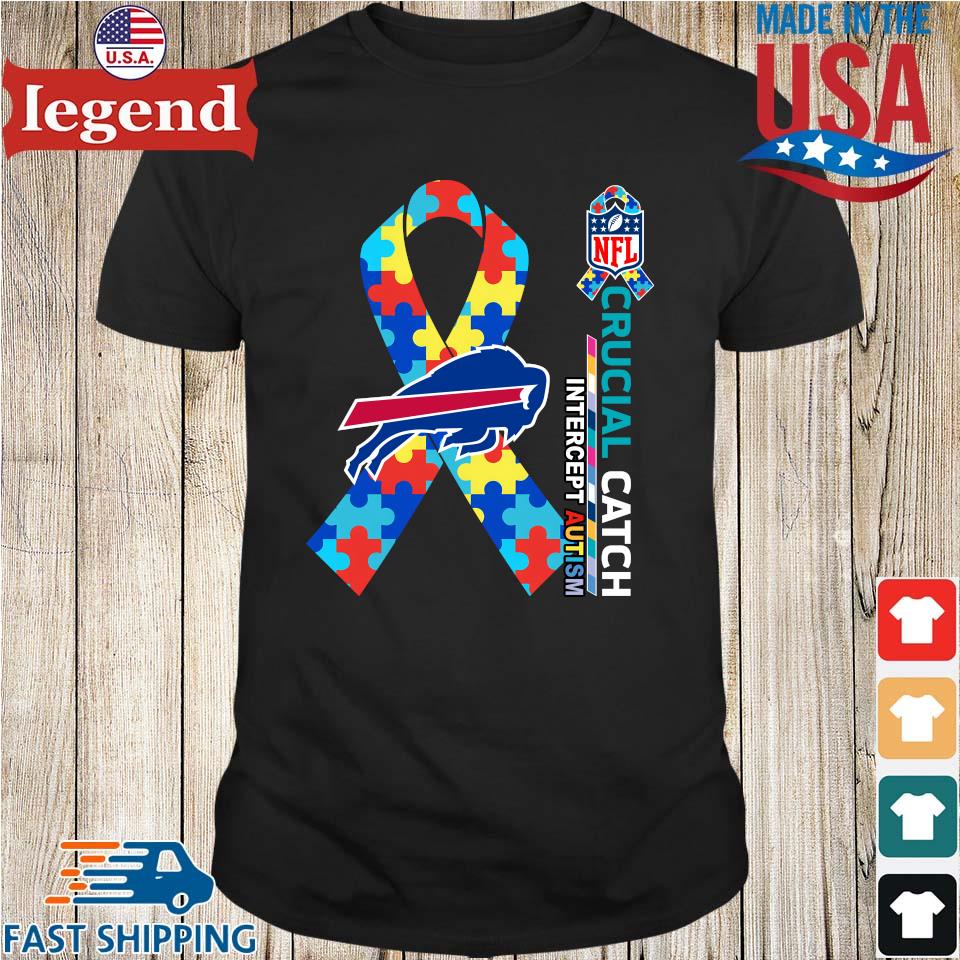 Buffalo Bills NFL Crucial Catch Intercept Autism 2023 it's ok to be  different t-shirt, hoodie, sweater, long sleeve and tank top