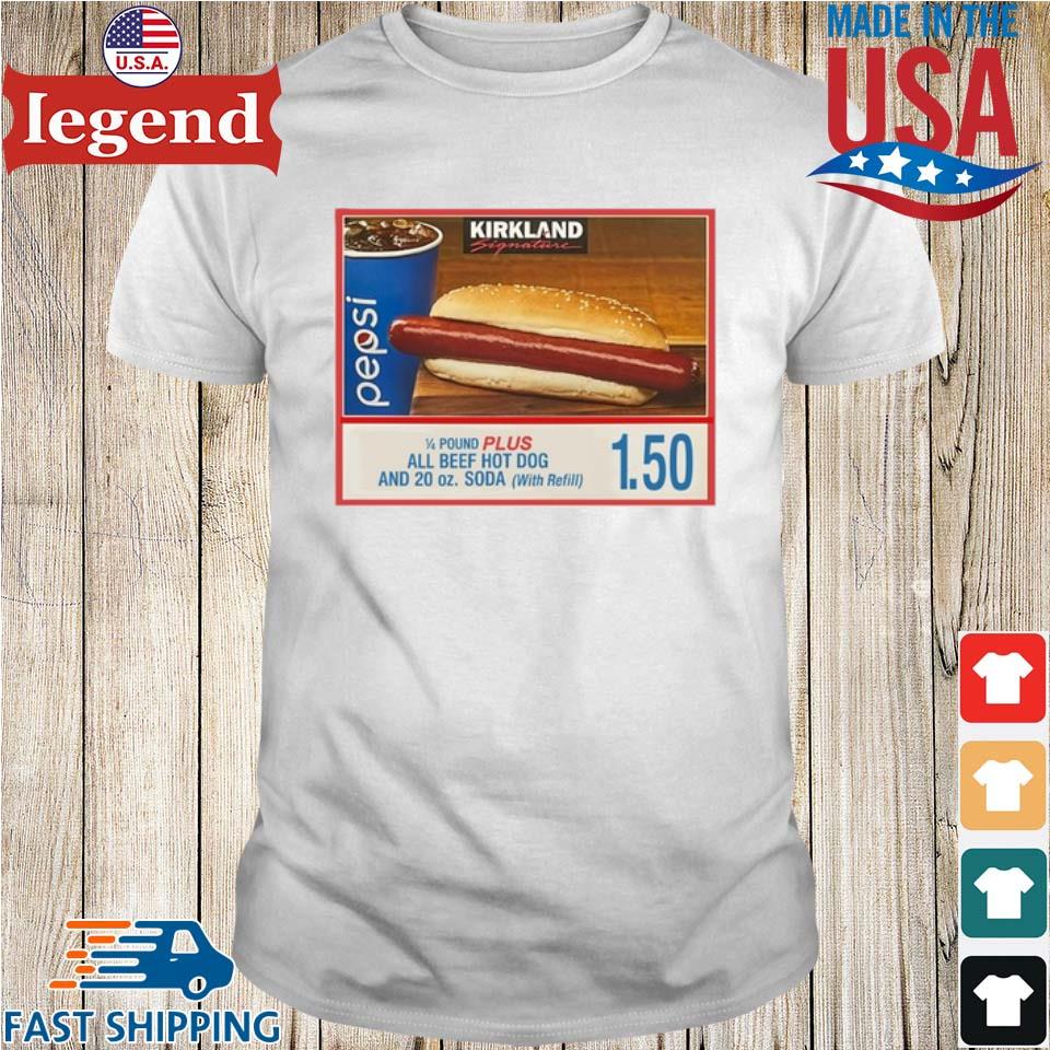 Kirkland Costco Hot Dog Combo T-Shirt 