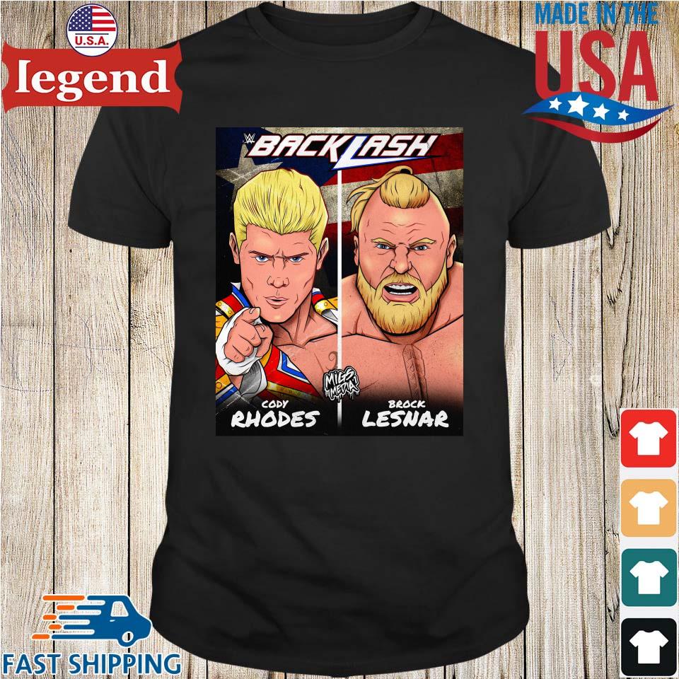 Wwe Backlash Cody Rhodes Battles The Beast Brock Lesnar In San Juan Puerto  Rico T-shirt,Sweater, Hoodie, And Long Sleeved, Ladies, Tank Top