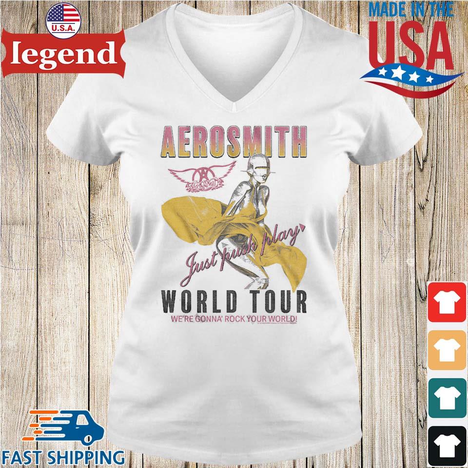 Aerosmith Just Push Play World Tour We're Gonna' Rock Your World T