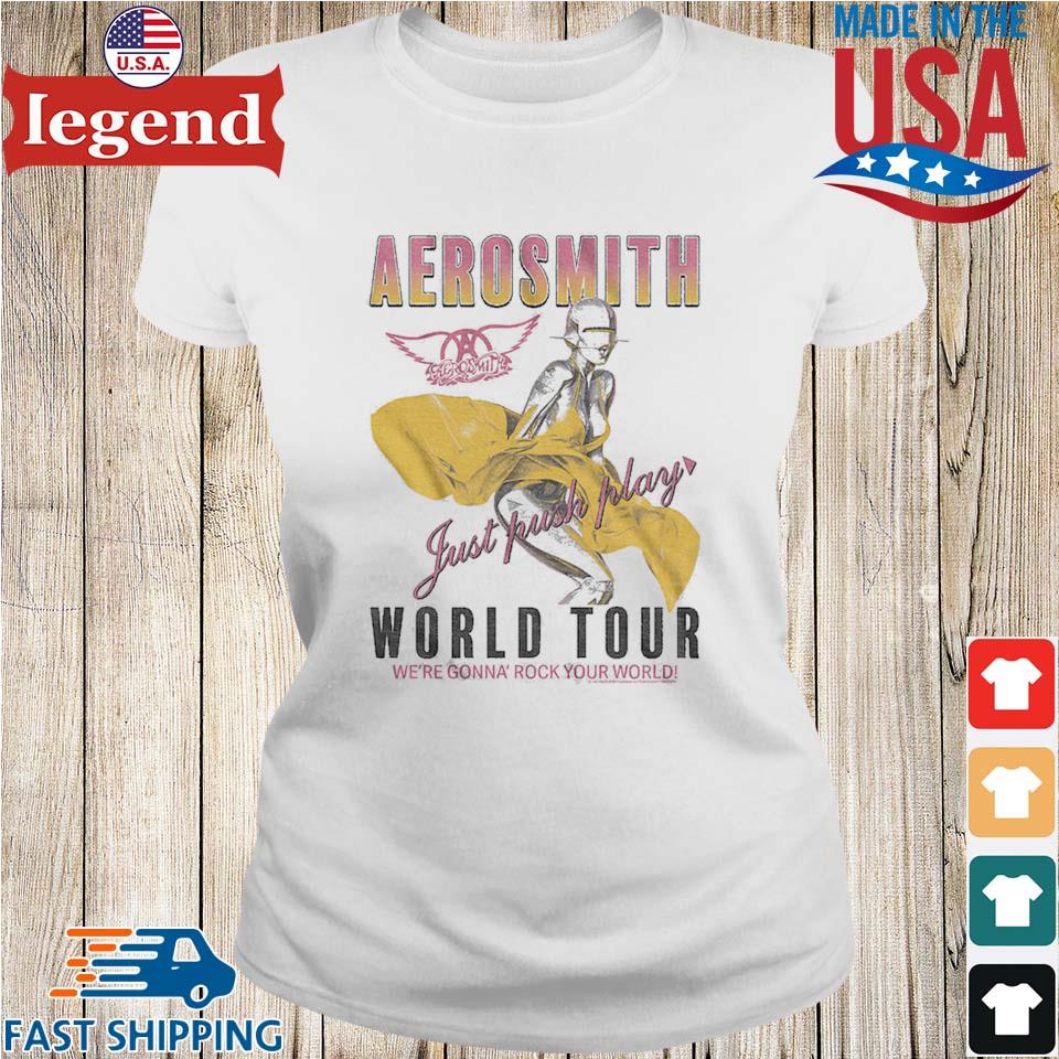 Aerosmith just push play best sale t shirt