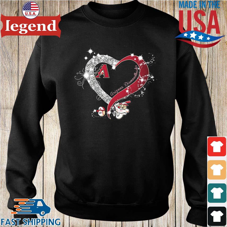 Arizona Diamondbacks Baseball Glitter Heart 2023 Shirt, hoodie, longsleeve,  sweatshirt, v-neck tee