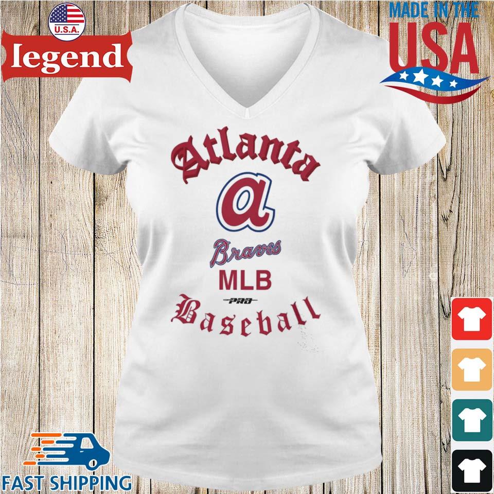 Atlanta Braves Baseball Pro Cooperstown Collection Old English T