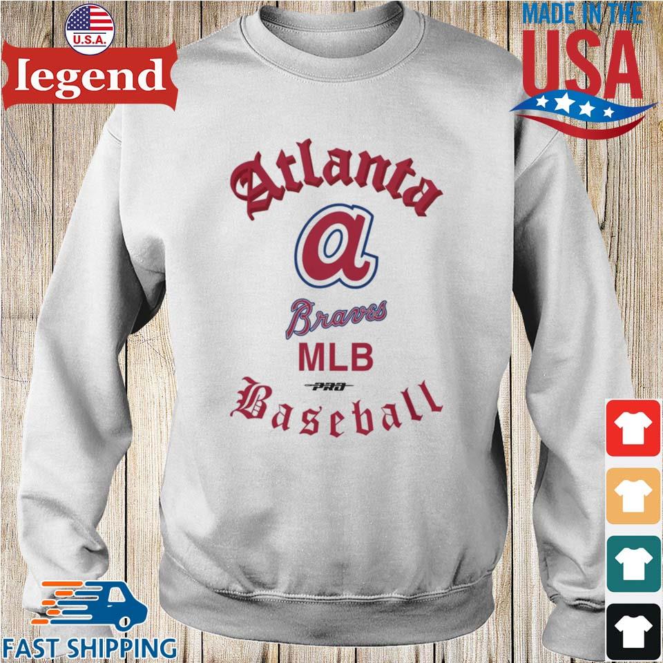 Atlanta Braves Baseball Pro Cooperstown Collection Old English T-shirt, Sweater, Hoodie, And Long Sleeved, Ladies, Tank Top