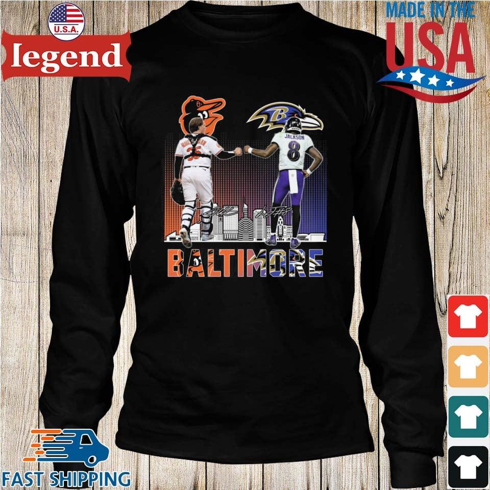 Baltimore Ravens Orioles Jackson Adley Rutschman T Shirt - Growkoc