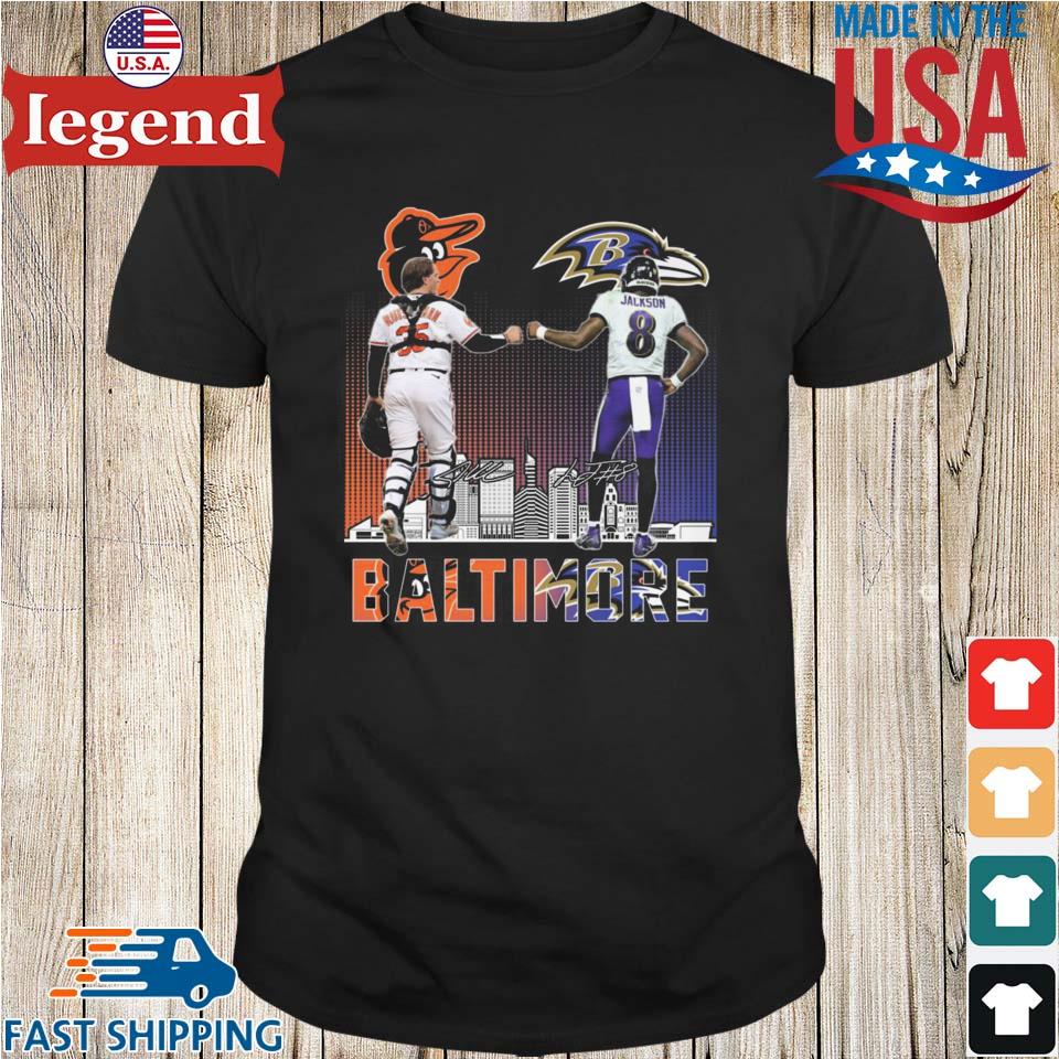 Baltimore Ravens Orioles Jackson Adley Rutschman T Shirt - Growkoc