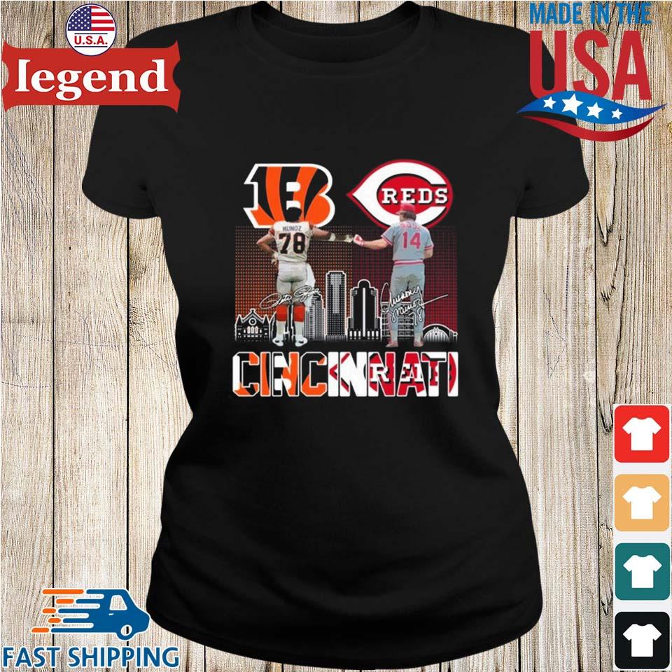 Just a women who love her Cincinnati Bengals and Reds shirt, hoodie,  sweater, long sleeve and tank top