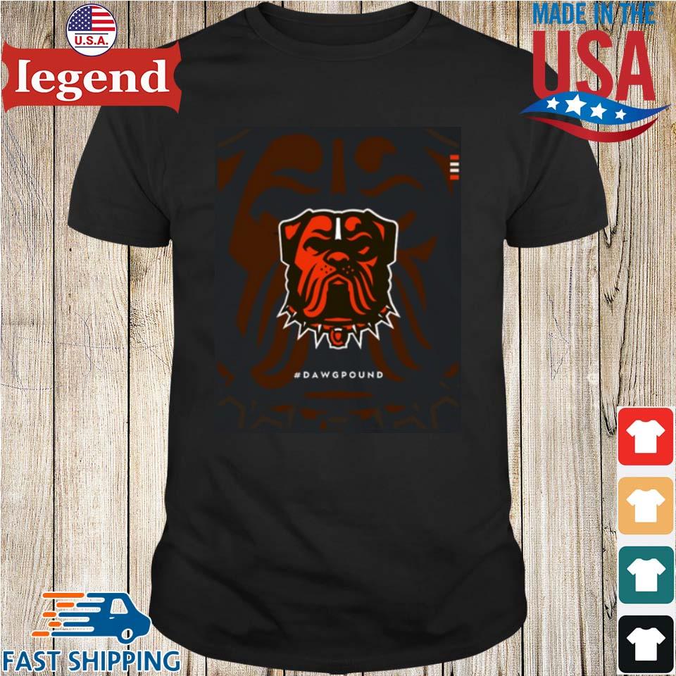 Cleveland Browns Dawg Pound New Dog Logo T Shirt - Limotees