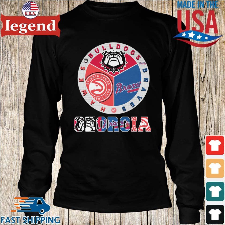 Official Georgia Bulldogs vs atlanta braves Georgia year of the champions T- shirt, hoodie, tank top, sweater and long sleeve t-shirt