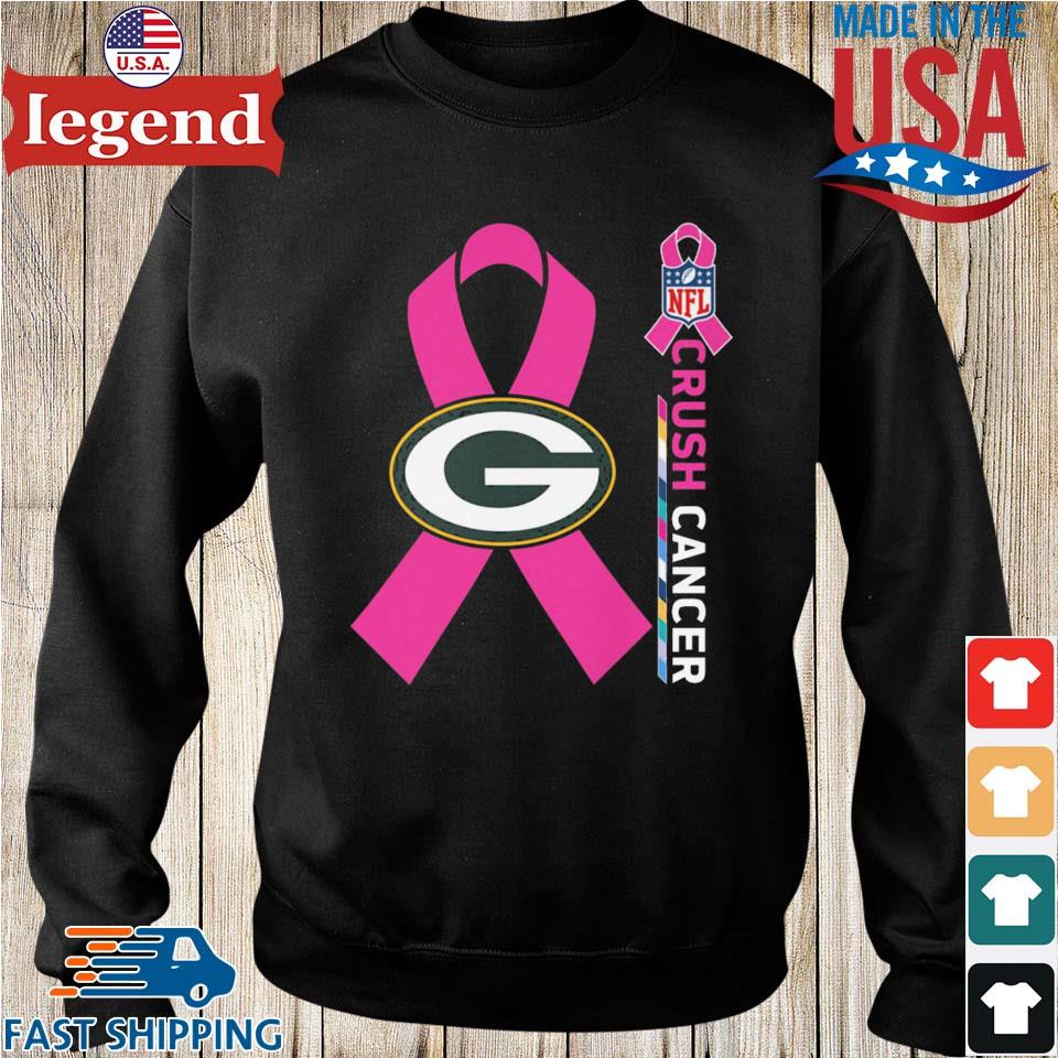 Green Bay Packers Nfl Crush Cancer T-shirt,Sweater, Hoodie, And Long  Sleeved, Ladies, Tank Top