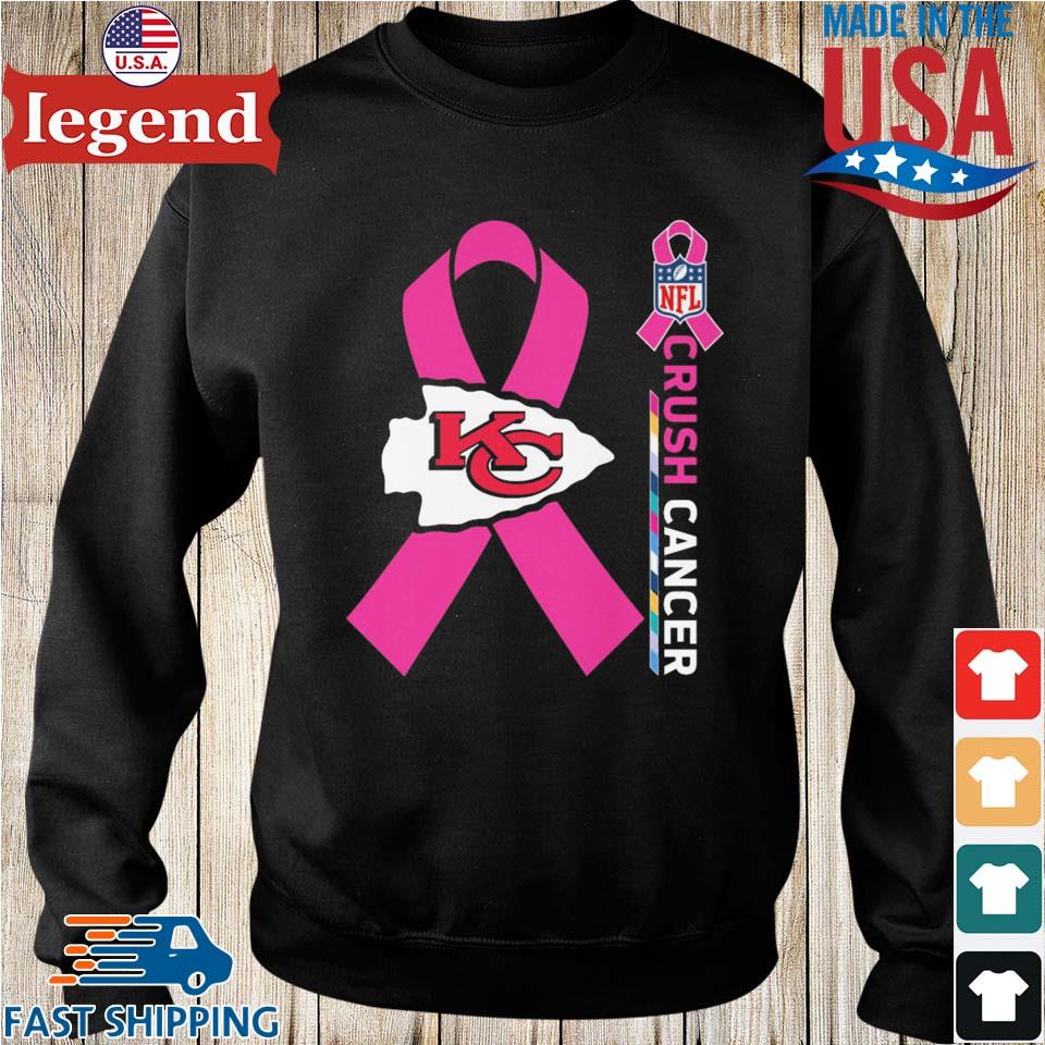 Kansas City Chiefs Nfl Crush Cancer T-shirt,Sweater, Hoodie, And Long  Sleeved, Ladies, Tank Top