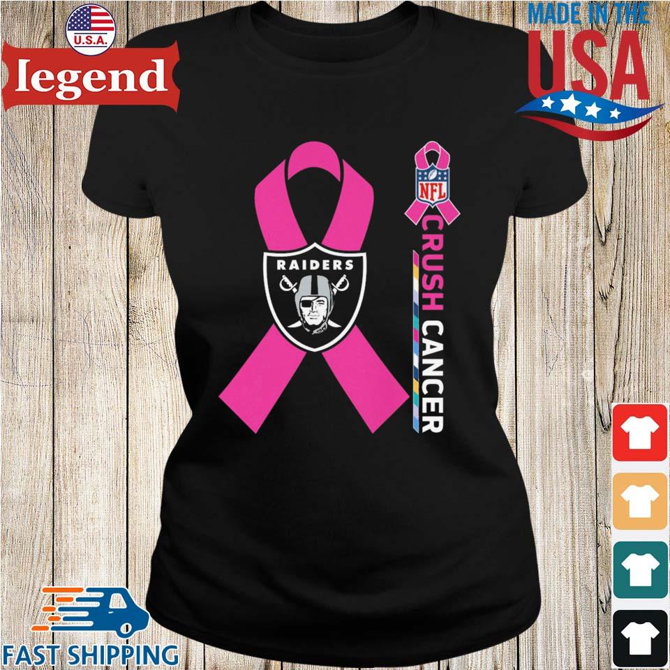 Las Vegas Raiders Nfl Crush Cancer T-shirt,Sweater, Hoodie, And