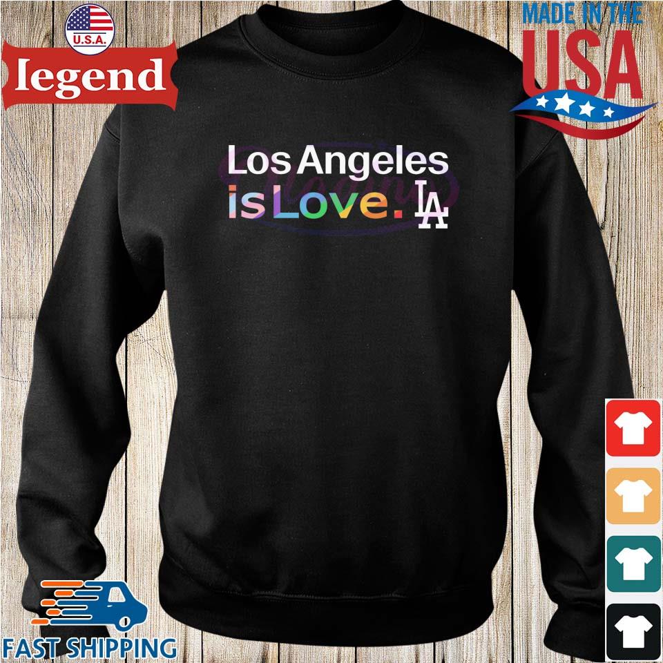 LA Dodgers Baseball Pride Love Is Love White Unisex Shirt T NEW S M L XL 2X