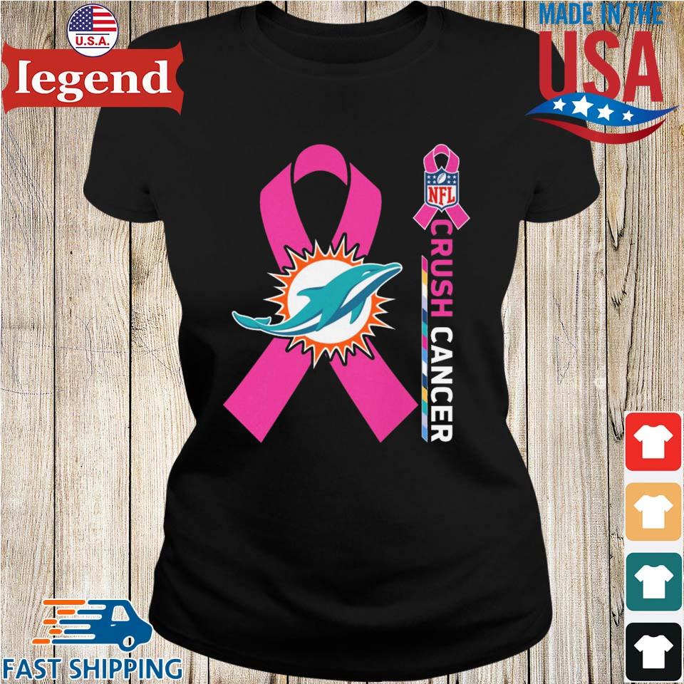 Miami Dolphins Nfl Crush Cancer Shirt