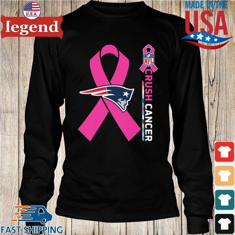 New England Patriots Nfl Crush Cancer T-shirt,Sweater, Hoodie, And Long  Sleeved, Ladies, Tank Top
