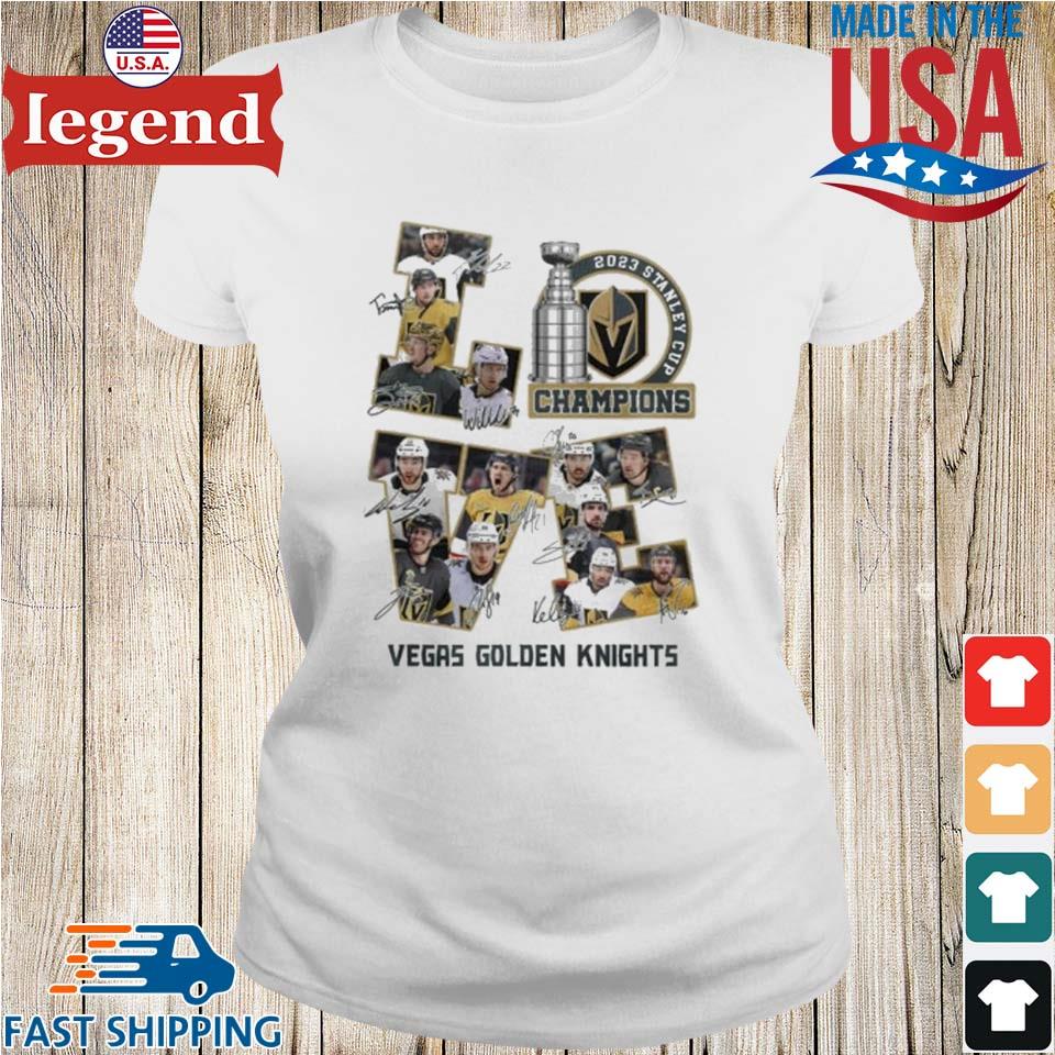 Vegas Golden Knights Stanley Cup Champions 2023 Signatures Shirt