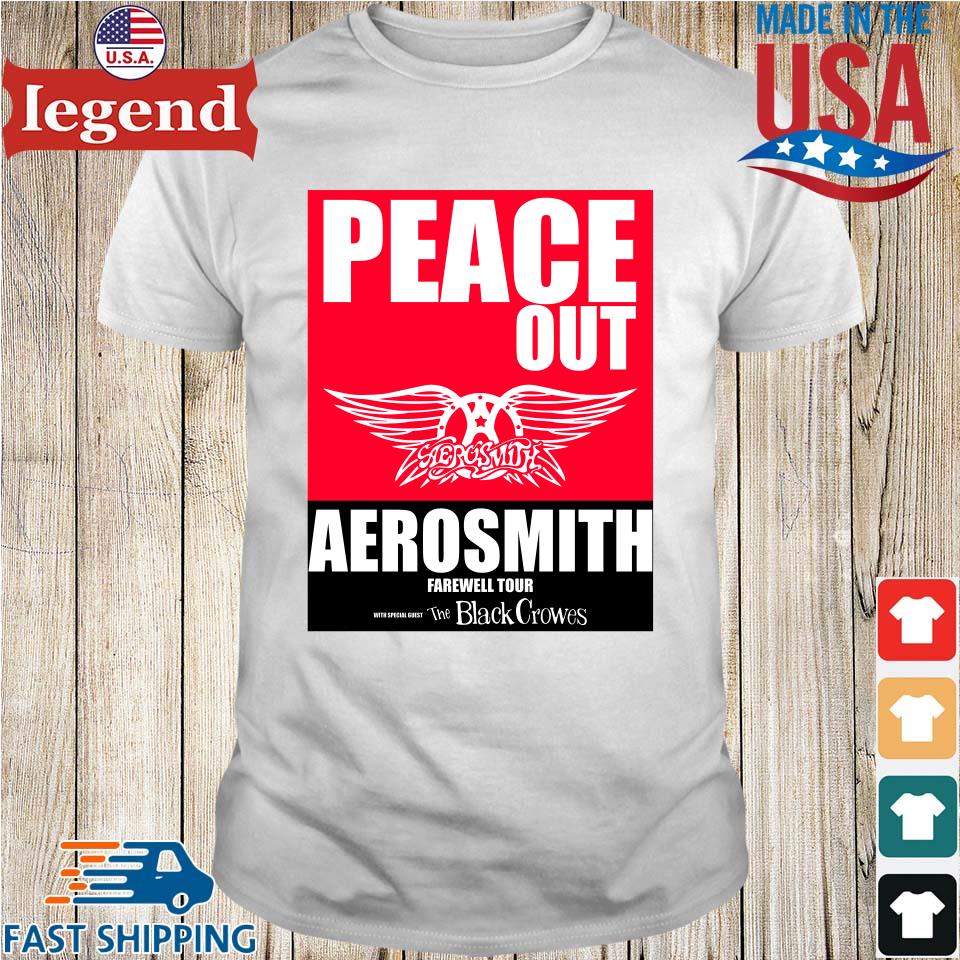 Aerosmith 2023 2024 Tour Peace Out Farewell T-Shirt