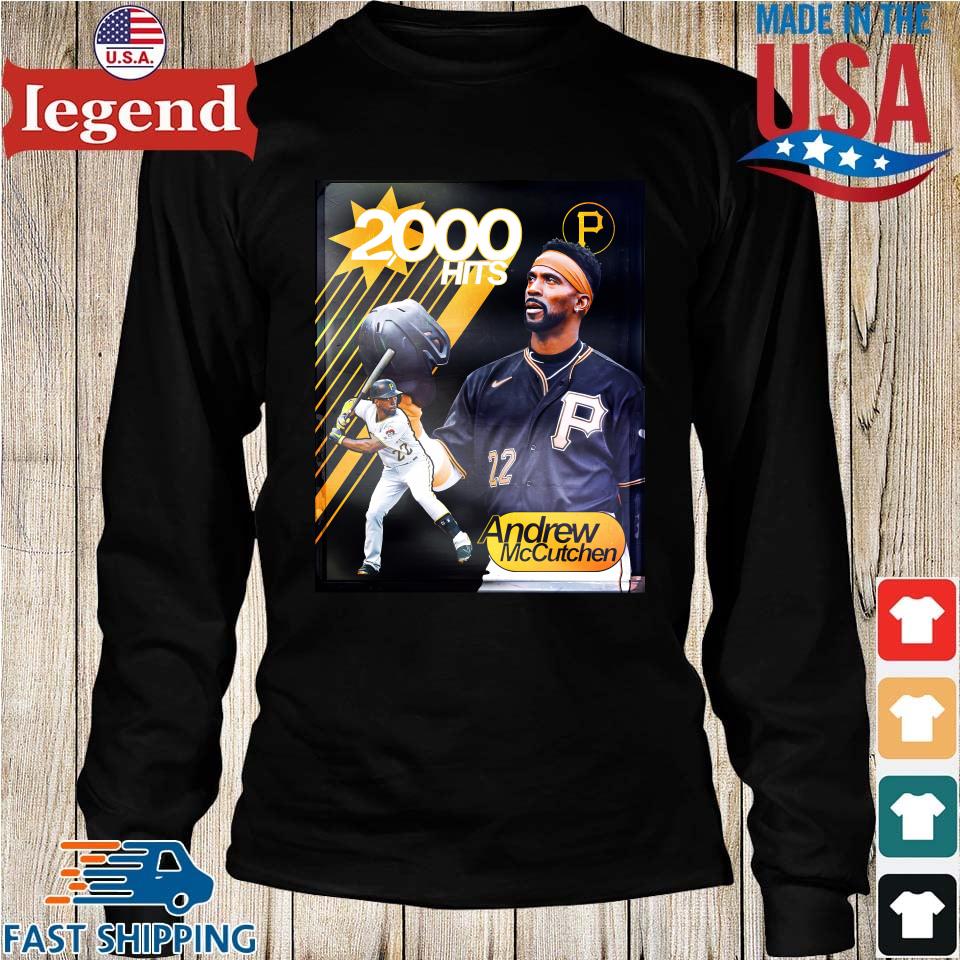 Congratulations To Andrew Mccutchen 2000 Hits In Career T-shirt,Sweater,  Hoodie, And Long Sleeved, Ladies, Tank Top