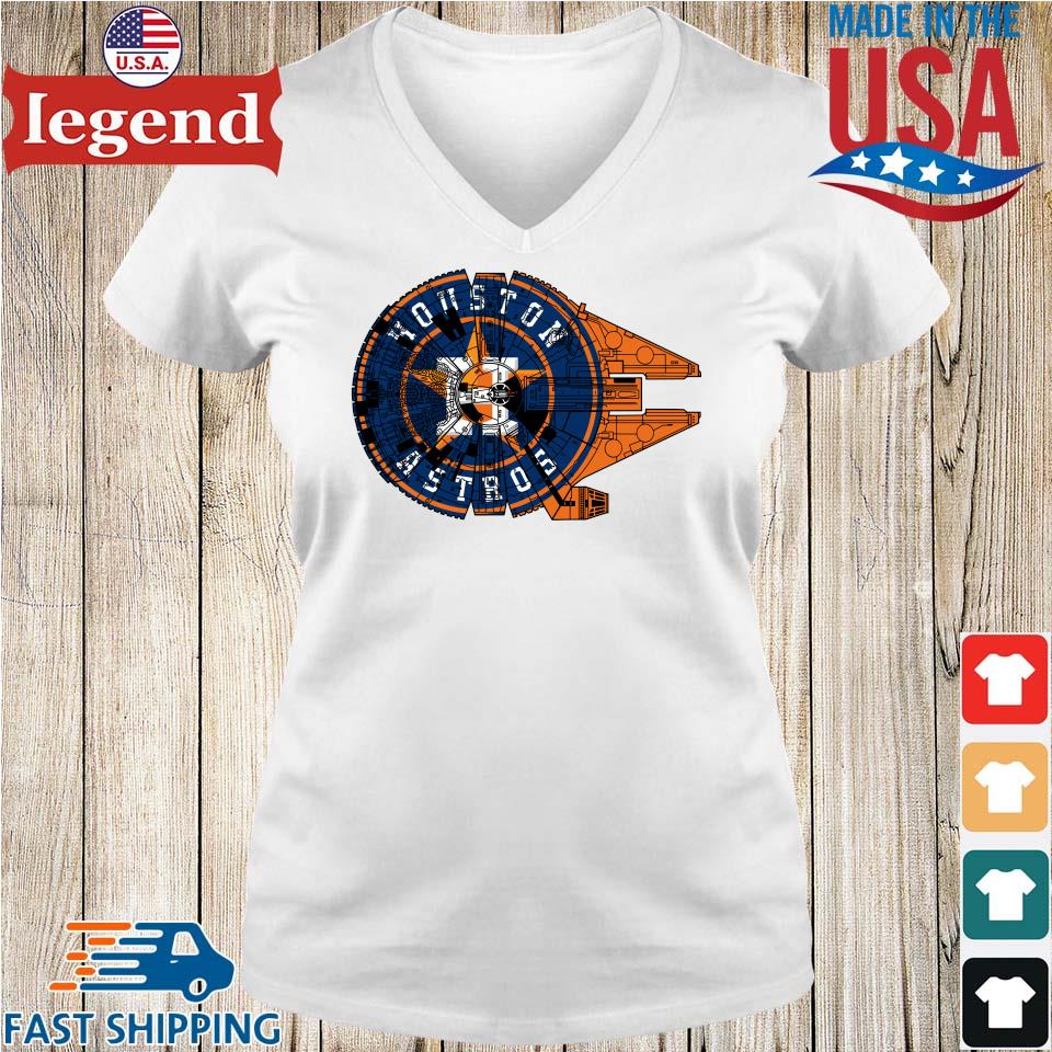 Original Houston Astros Millennium Falcon Cool Baseball And Star Wars T- shirt,Sweater, Hoodie, And Long Sleeved, Ladies, Tank Top
