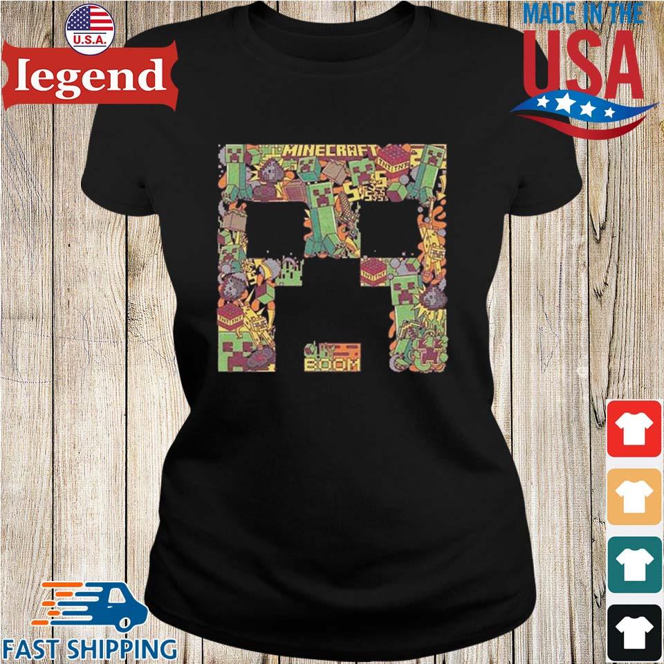 Minecraft Creeper Big Face T-Shirt