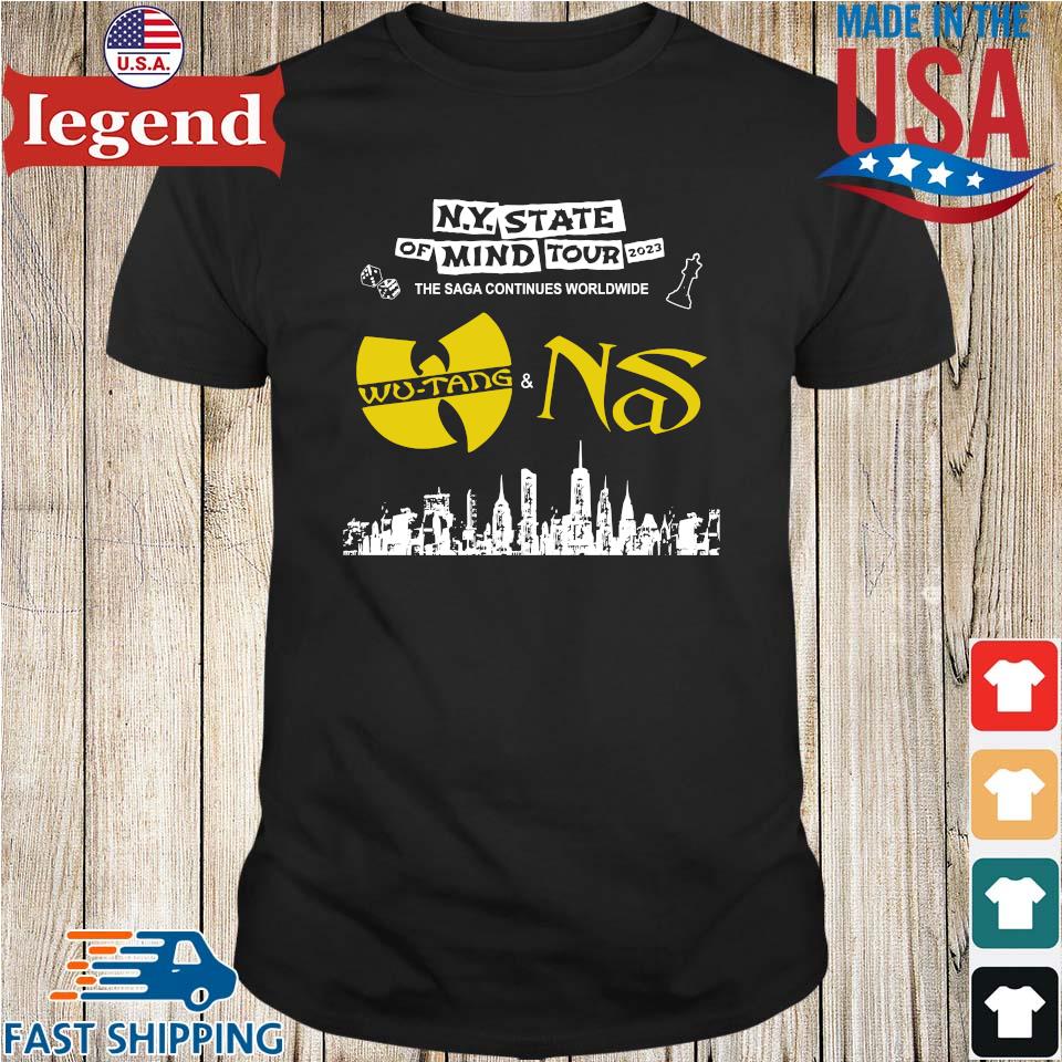 Wu Tang Clan And Nas N.Y State Of Mind Tour 2023 Baseball Jersey Shirt  Custom Number And Name - Banantees