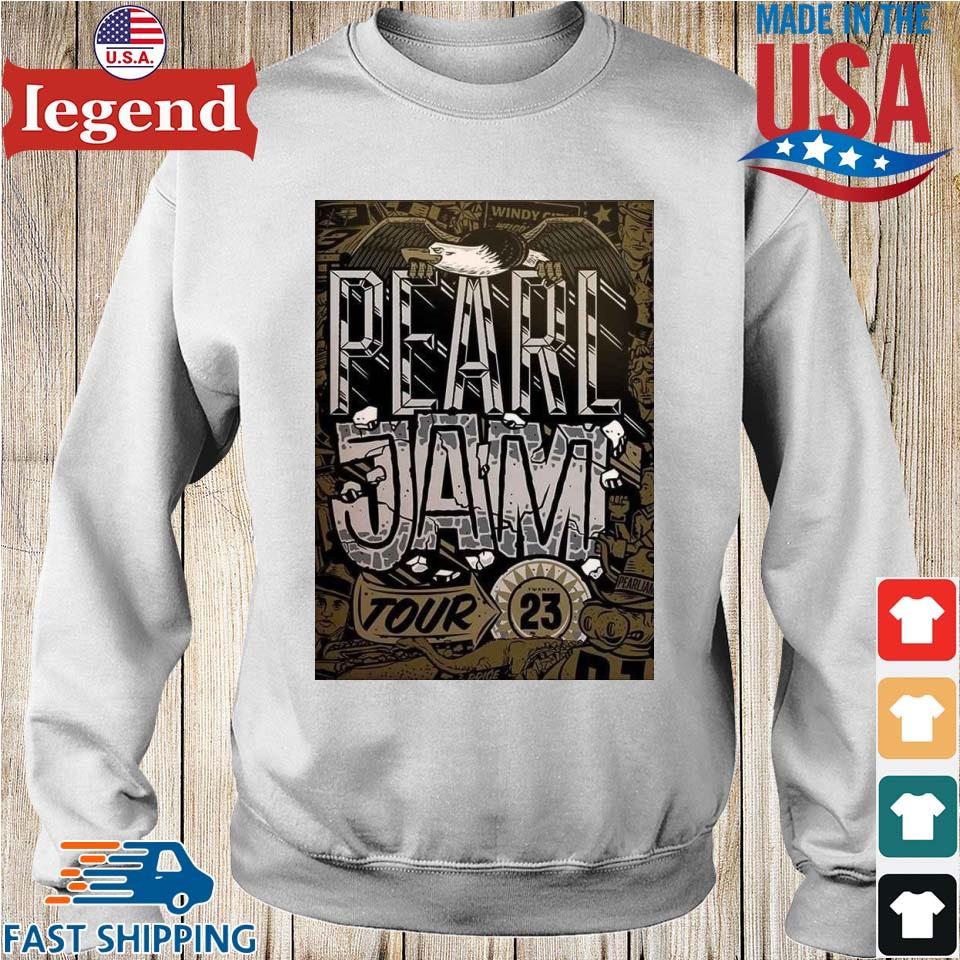 Official Pearl Jam 2023 US Tour poster shirt - Limotees