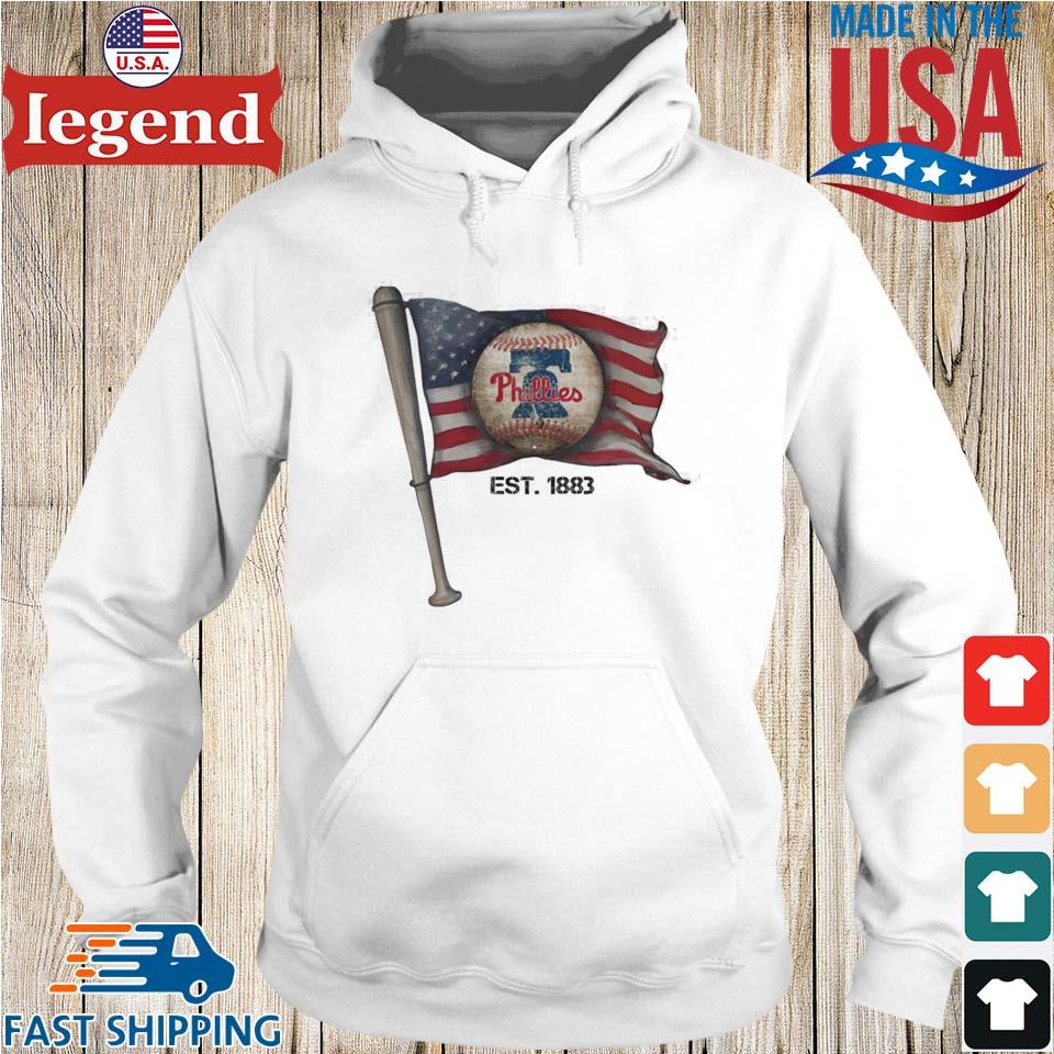 Philadelphia Phillies EST. 1883 USA Flag Vintage Shirt, hoodie, sweater,  long sleeve and tank top