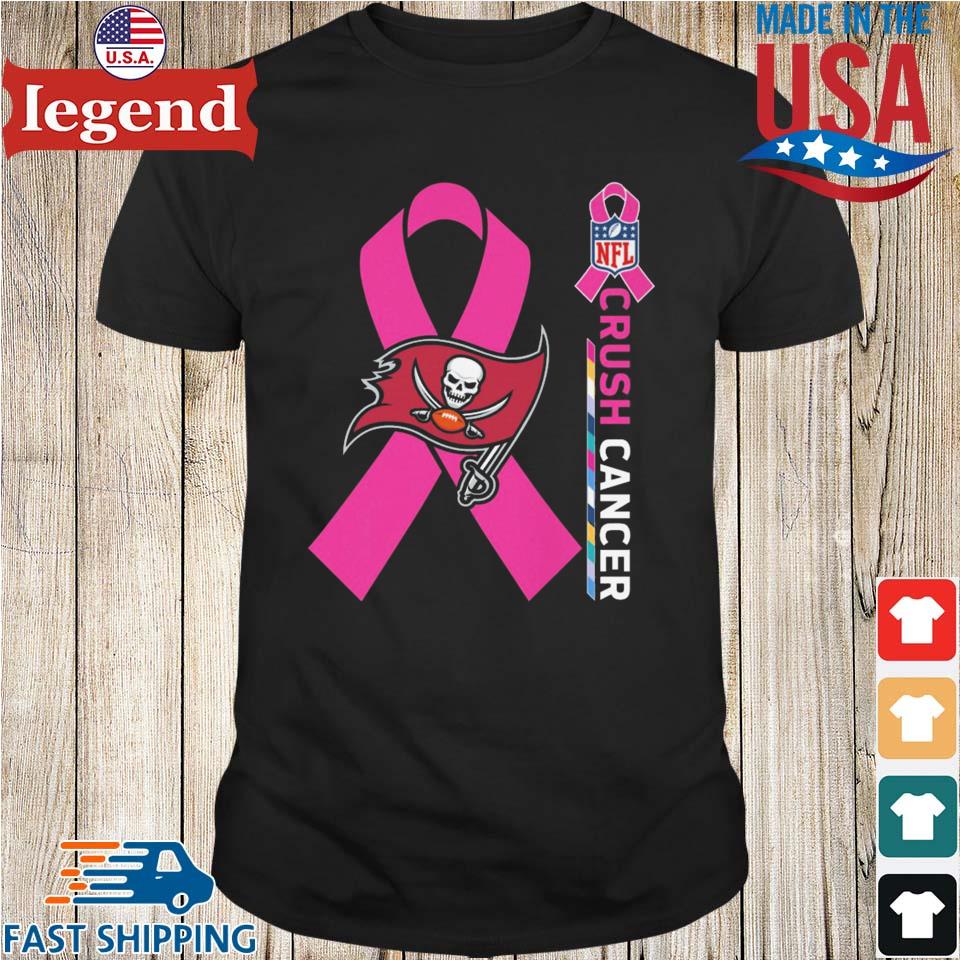 Crush Cancer Tampa Bay Buccaneers NFL Shirt Cancer Support Women Men Shirt  - Best Seller Shirts Design In Usa