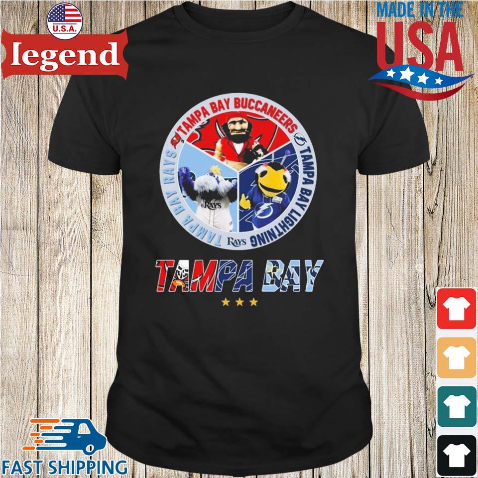 Tampa Bay Rays Tampa Bay Buccaneers Tampa Bay Lightning Logo shirt