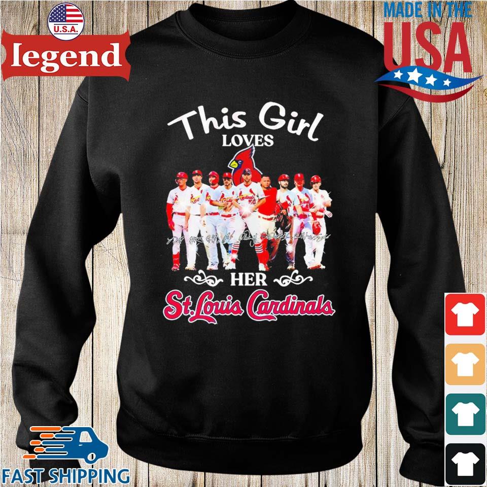 Just a woman who loves her St Louis Cardinals signatures shirt, hoodie,  sweater, long sleeve and tank top