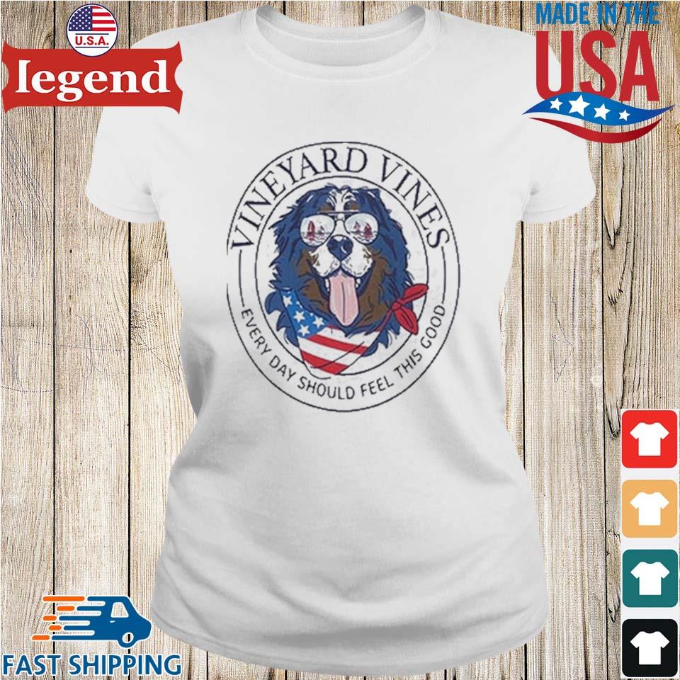 USA mountain dog Vineyard Vines every day should feel this good logo shirt,  hoodie, sweater, long sleeve and tank top