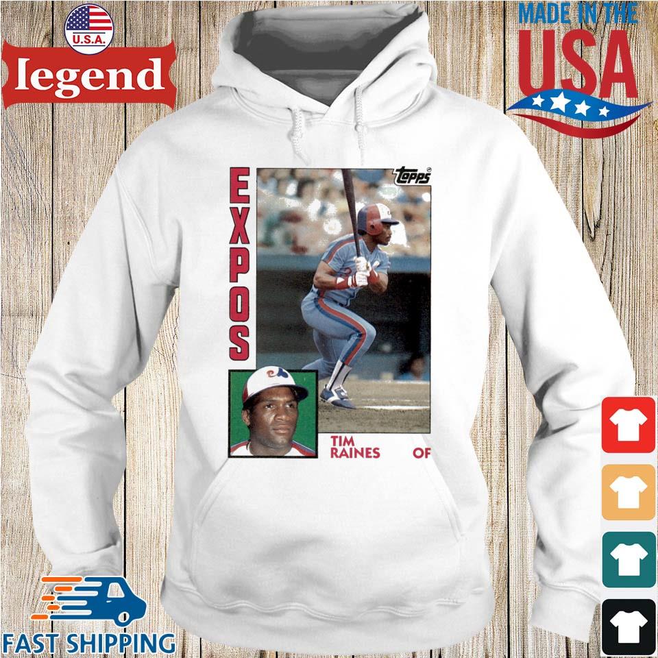 1984 Topps Baseball Tim Raines Expos T-shirt,Sweater, Hoodie, And Long  Sleeved, Ladies, Tank Top