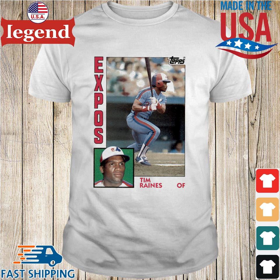 1984 Topps Baseball Tim Raines Expos T-shirt,Sweater, Hoodie, And