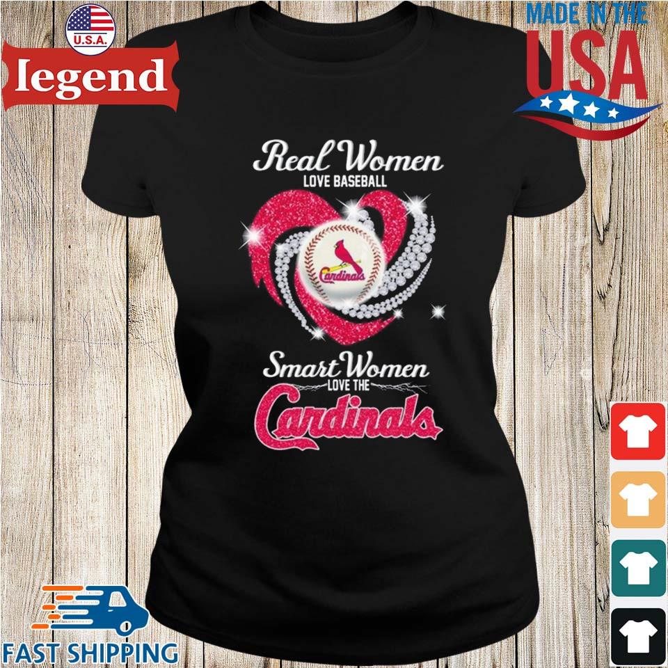 2023 Real Women Love Baseball Smart Women Love The St. Louis Cardinals 2023  Shirt