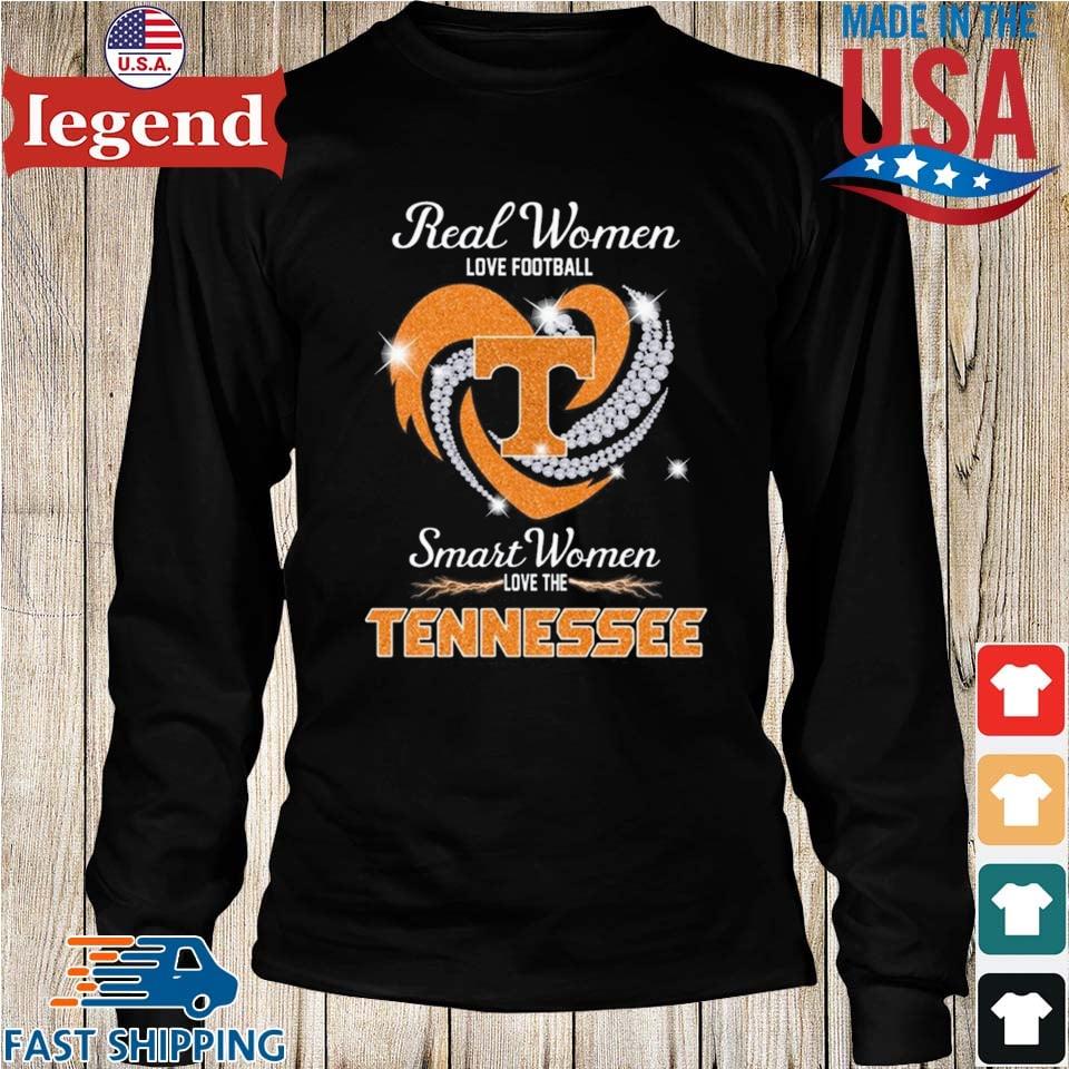 Real women love football smart women love the Tennessee Volunteers shirt,  hoodie, sweater, long sleeve and tank top