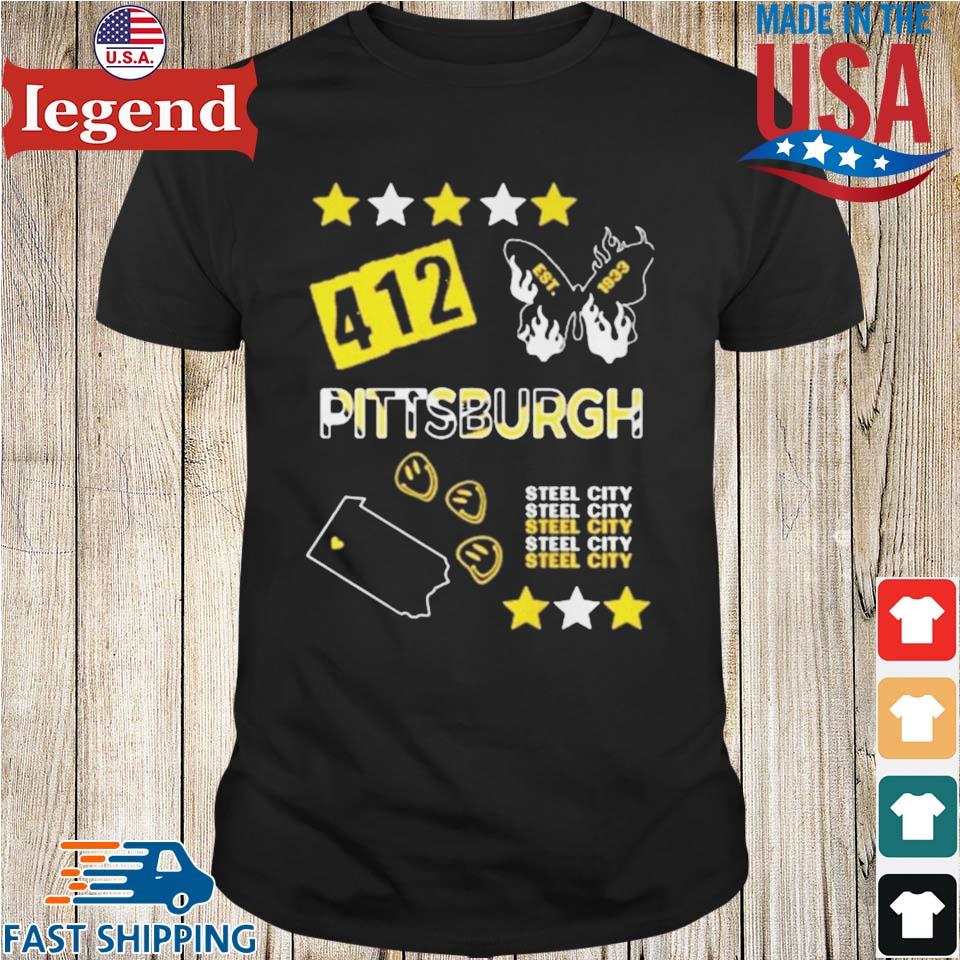 Official 412 est 1933 Pittsburgh Steelers city shirt,tank top, v